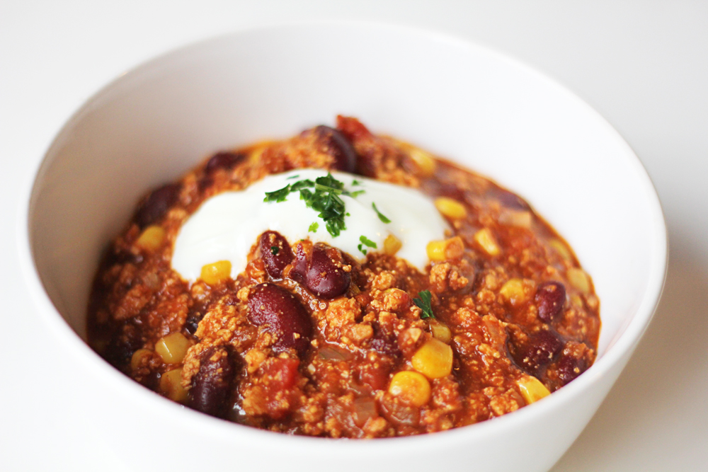 Chili Con Tofu with Cocoa, Coffee and Beer - Cheap And Cheerful Cooking