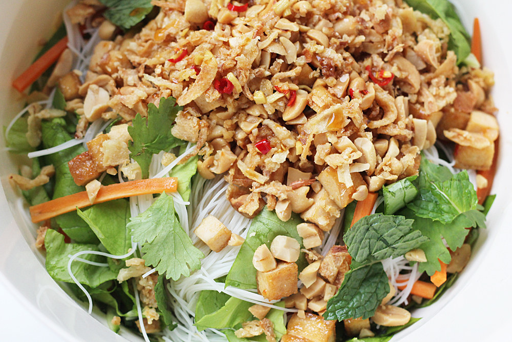 Bun Chay Rice Noode Salad