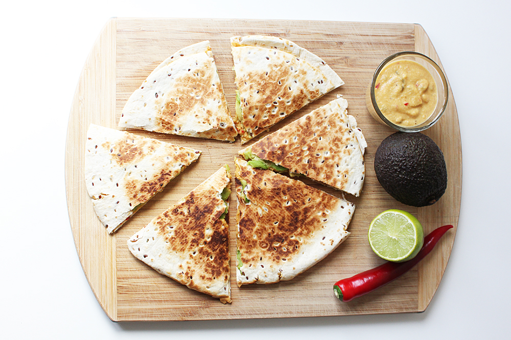 Vegan Quesadilla and Nacho Cheese