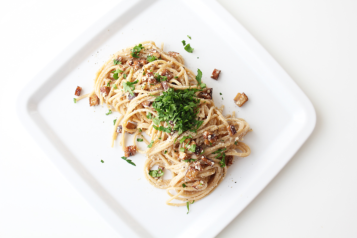 Vegan Spaghetti Carbonara