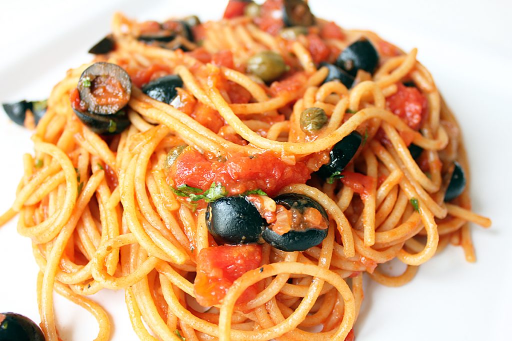 Vegan Spaghetti Alla Puttanesca - Cheap And Cheerful Cooking