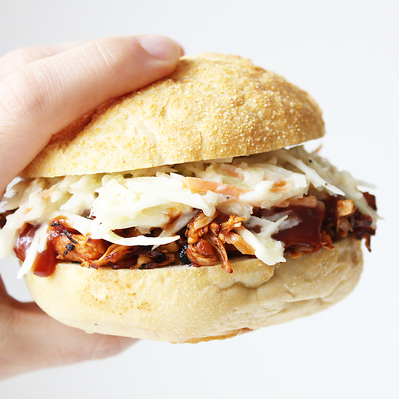 Pulled Jackfruit Burger with Cole Slaw Cheap And Cheerful Cooking