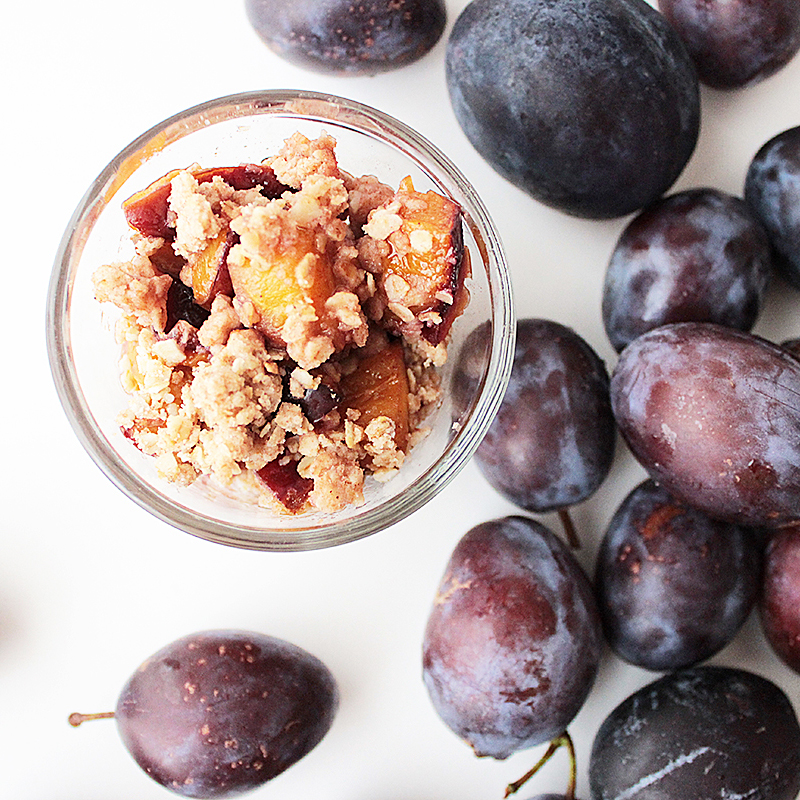 Easy Vegan Plum Crumble Cheap And Cheerful Cooking