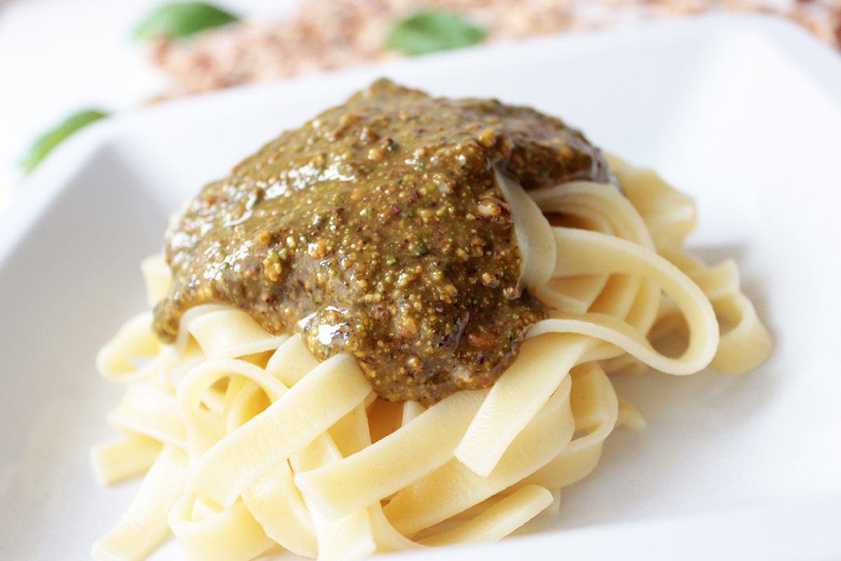 Pappardelle with Pistachio Pesto