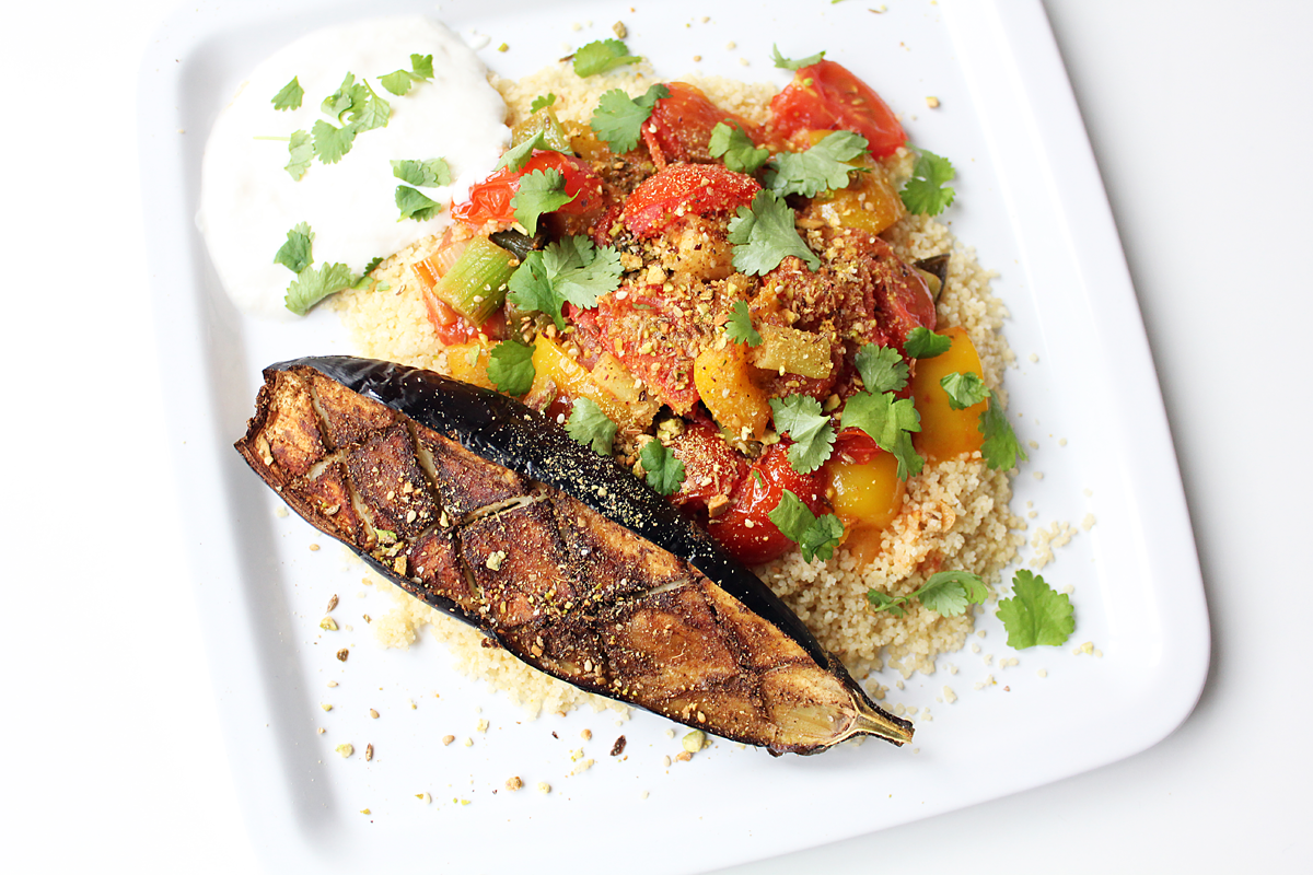 Moroccan-Style Vegetable Couscous With Roasted Eggplant ...