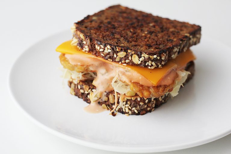 Vegan Reuben Sandwich with Tempeh Cheap And Cheerful Cooking