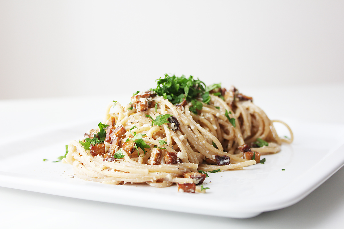 Vegane Spaghetti Carbonara