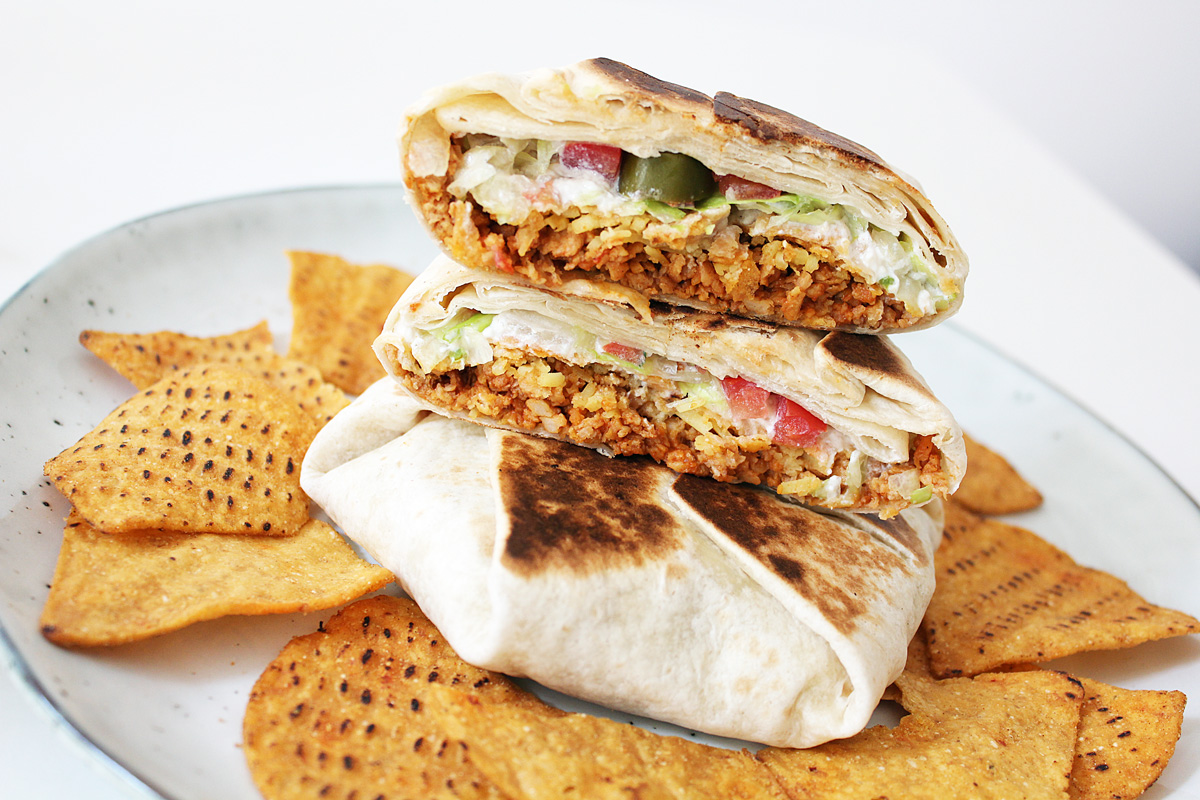 Veganer Crunchwrap Supreme