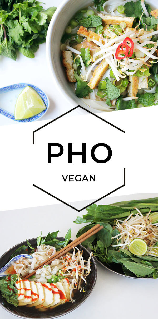 Vegane Pho - Vietnamesische Reisbandnudelsuppe - Cheap & Cheerful Cooking - Vegane Rezepte