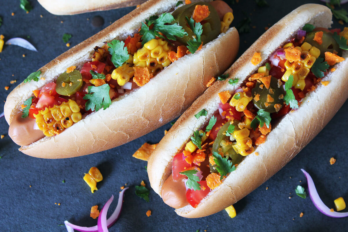 Mexican Hot Dogs (Vegan)