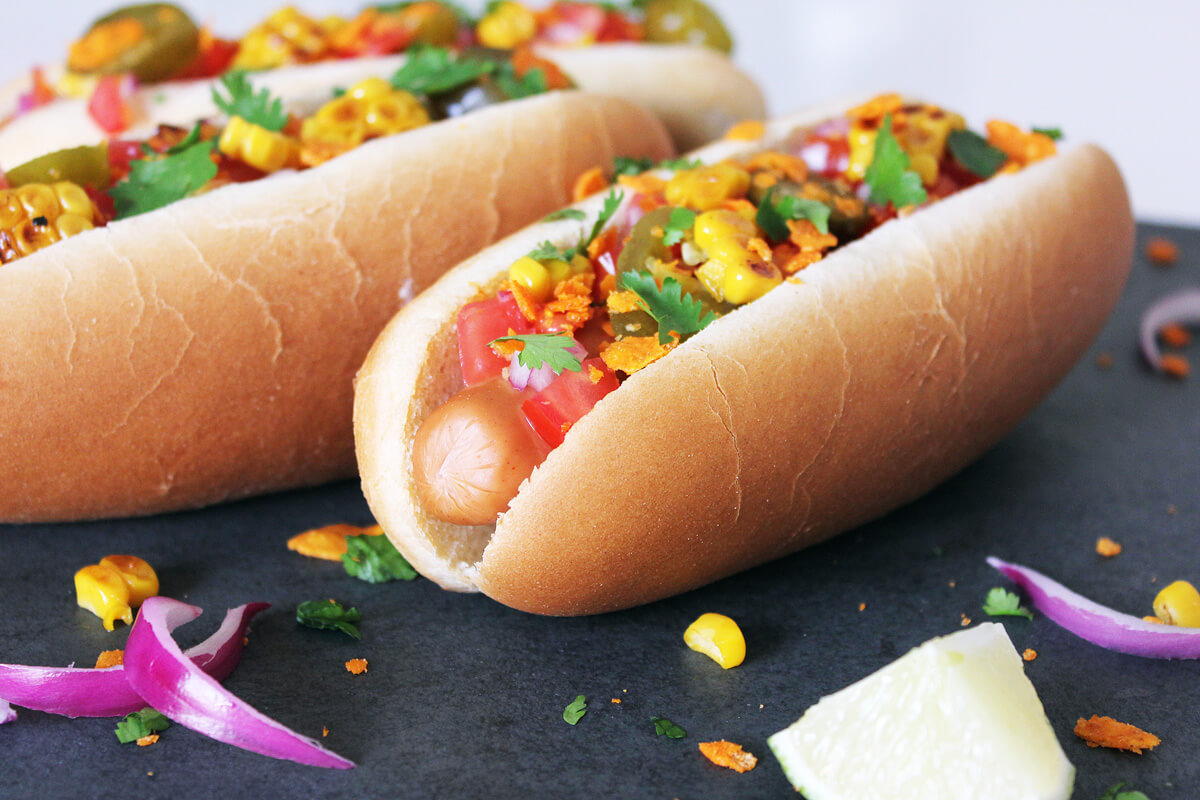 Mexican Hot Dogs (Vegan)