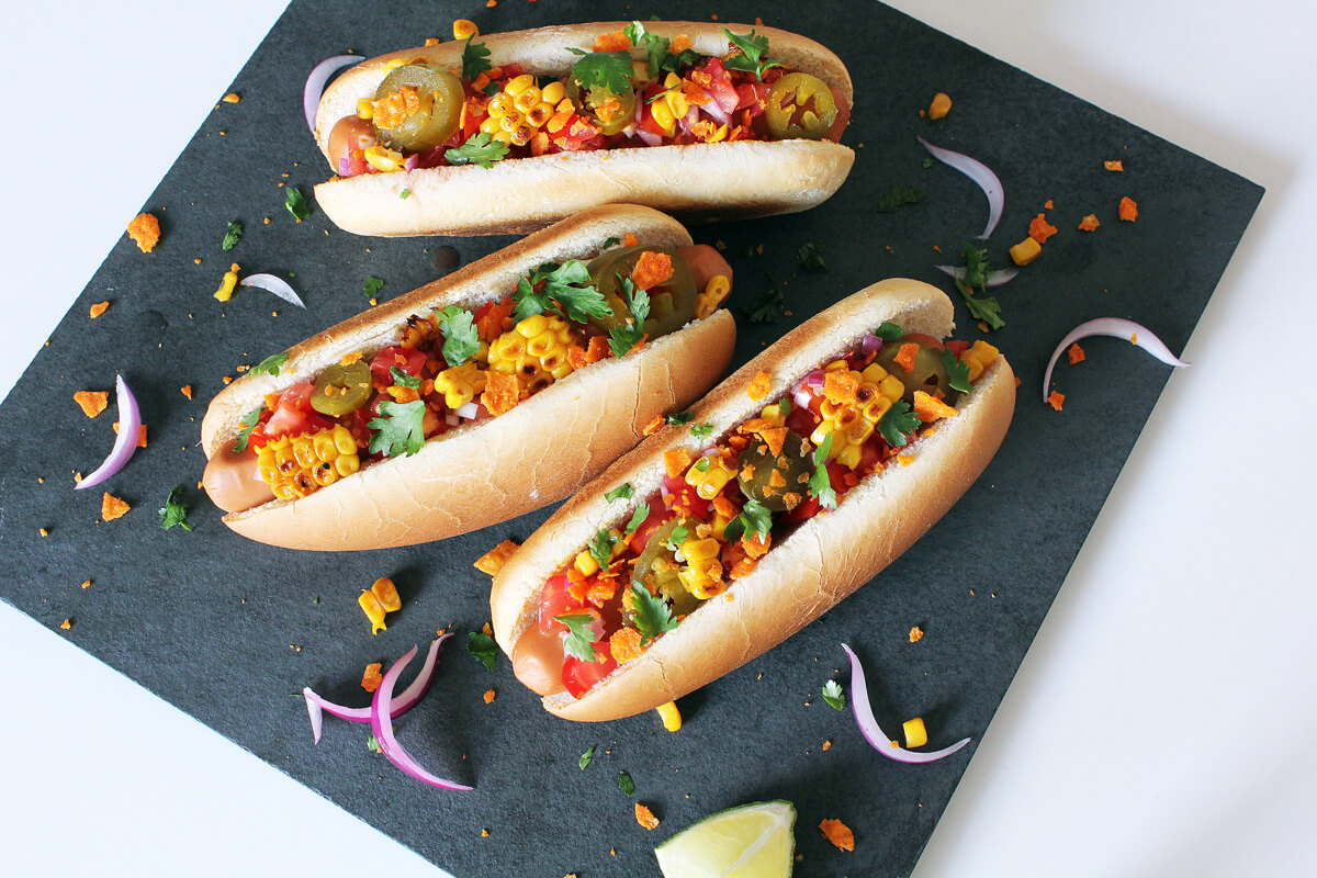 Mexican Hot Dogs (Vegan)