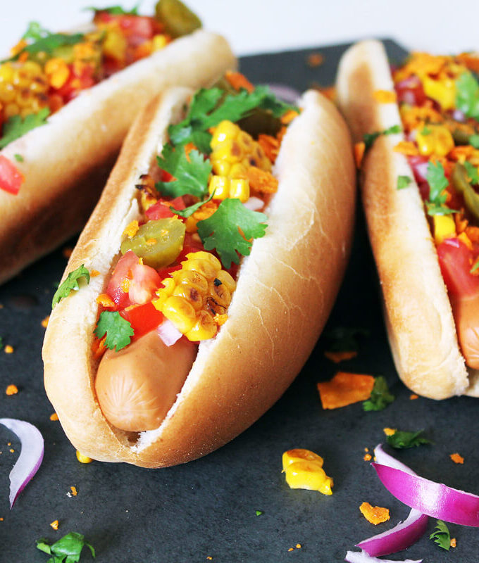 Mexikanische Hot Dogs (Vegan)