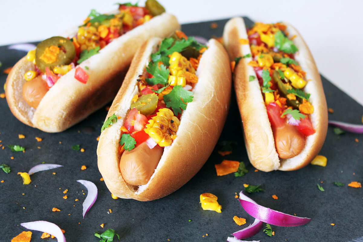 Mexikanische Hot Dogs (Vegan)