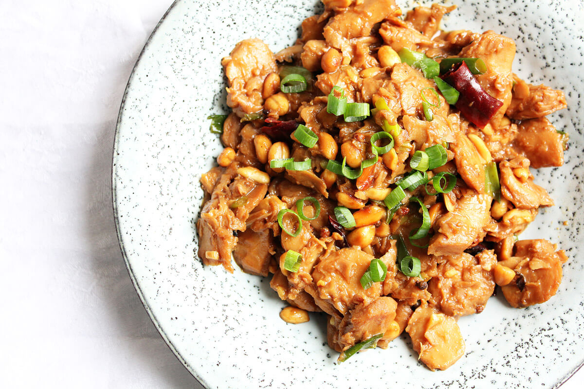 Vegan Kung Pao Chicken