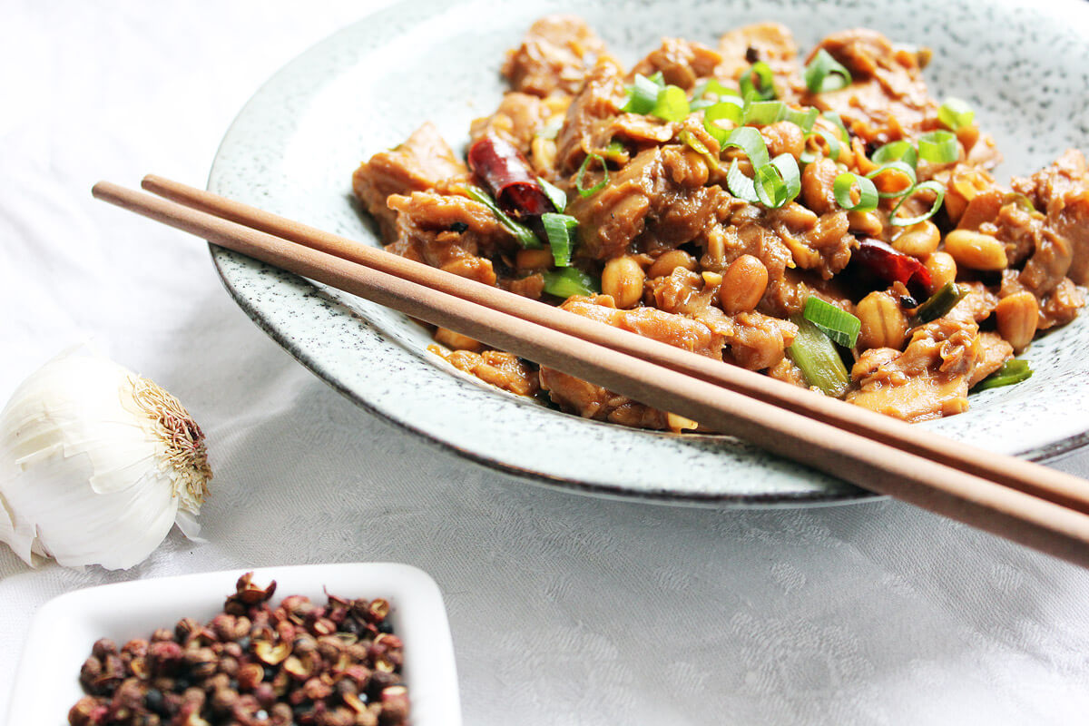 Vegan Kung Pao Chicken