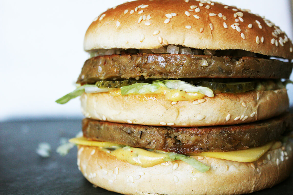 Vegan Big Mac With Legendary Sauce Cheap And Cheerful Cooking