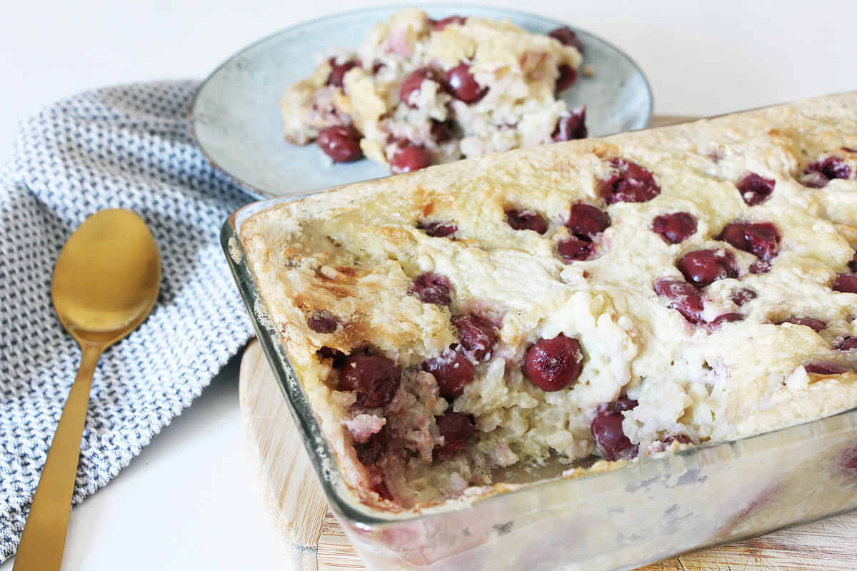 Vegan Baked Rice Pudding