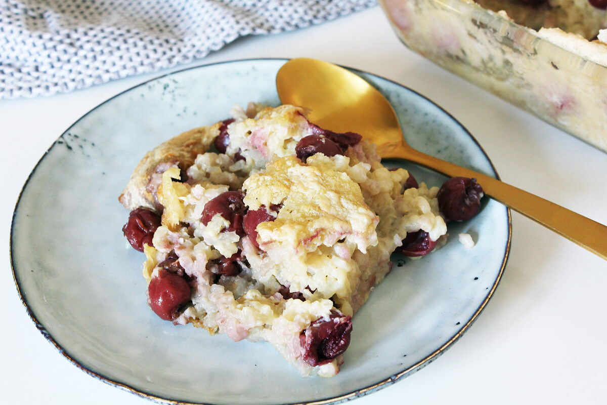 Vegan Baked Rice Pudding