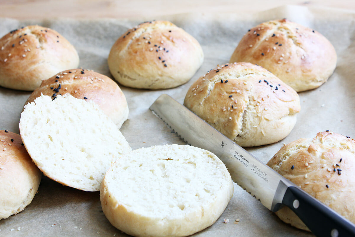 Vegan Brioche Burger Buns