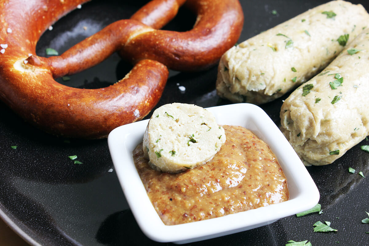 Vegan Weisswurst (Bavarian White Sausage)