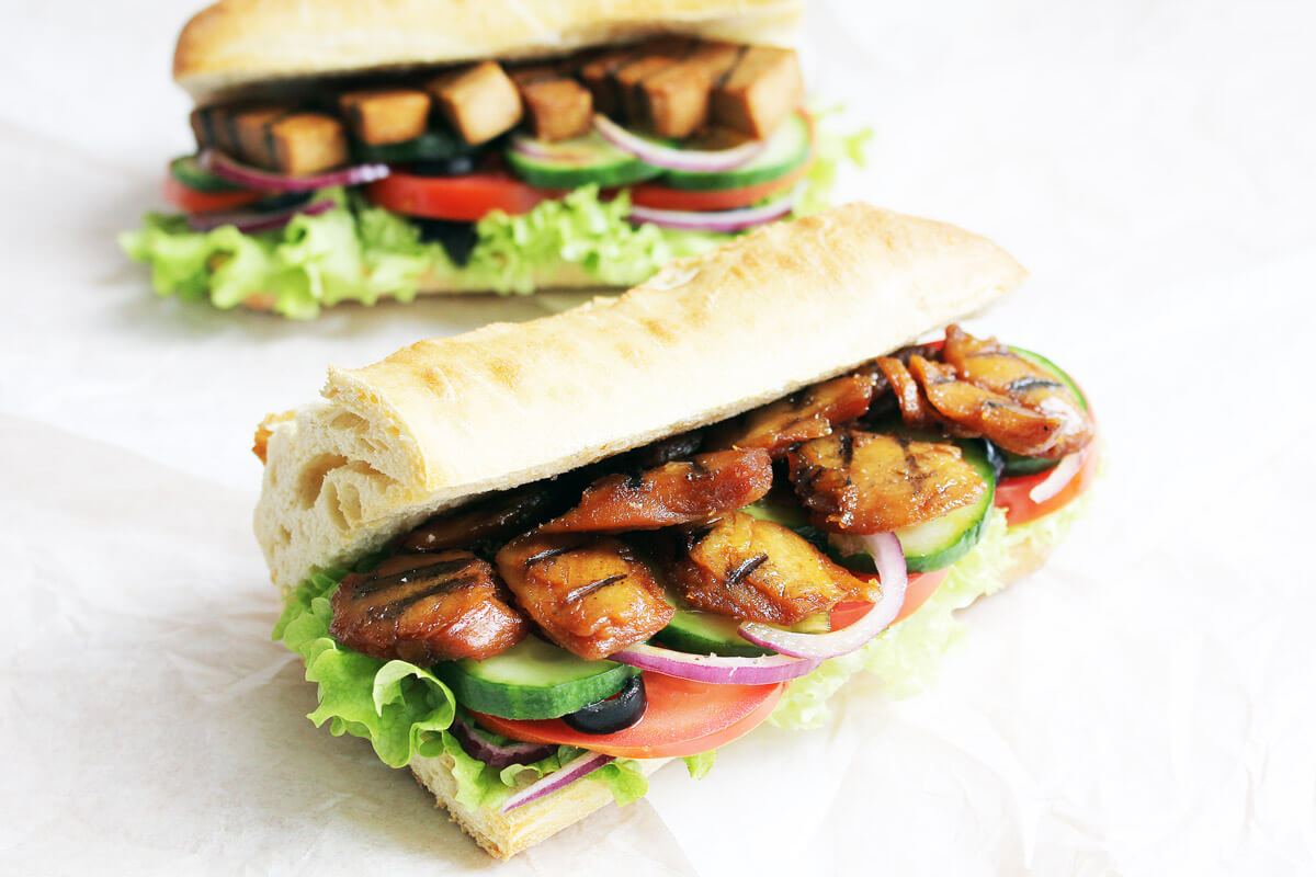 vegan chicken teriyaki sub 1