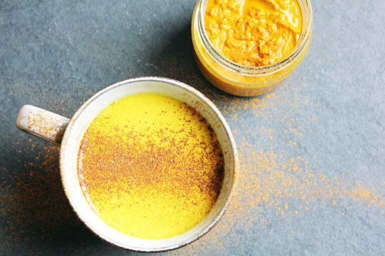 Golden Milk with Homemade Turmeric Paste