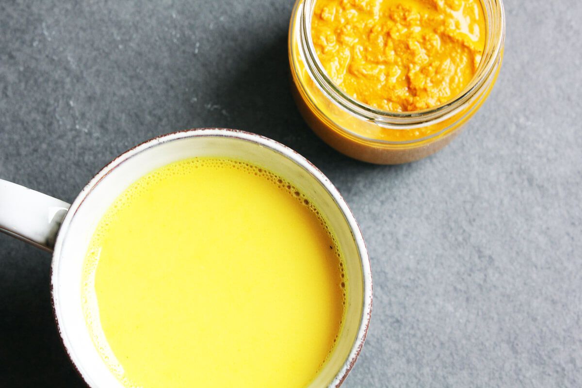 Golden Milk with Homemade Turmeric Paste