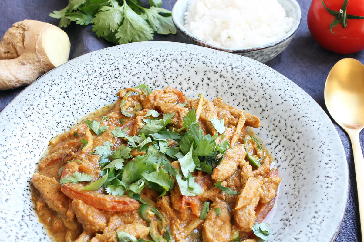 Vegan Ginger Chicken from Pakistan