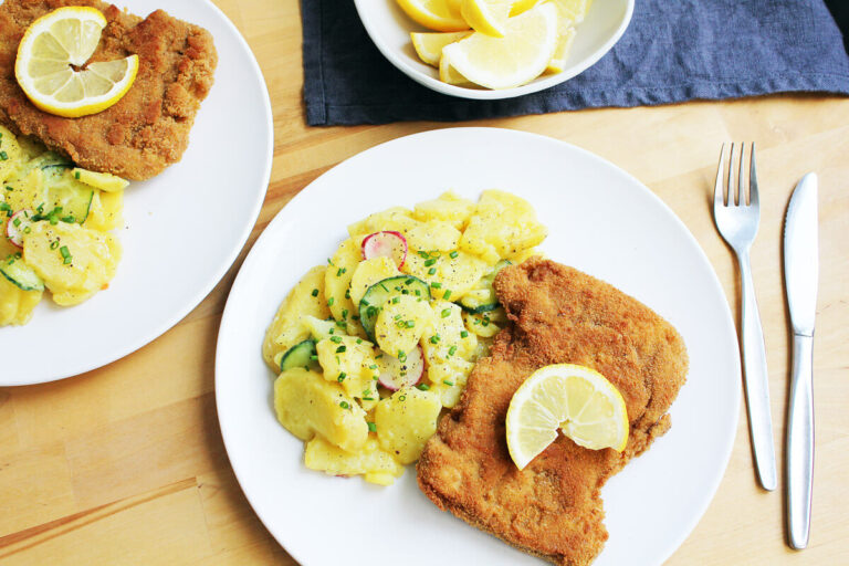 Vegan Schnitzel with Potato Salad