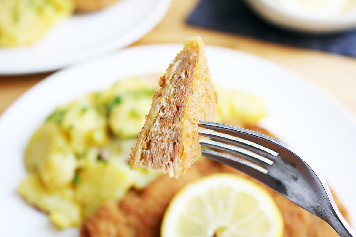 Vegan Schnitzel with Potato Salad