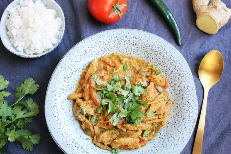 Veganes Ginger Chicken aus Pakistan