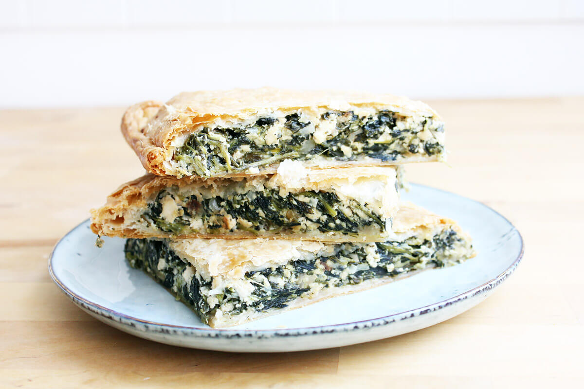 Vegan Greek Spinach Pie (Spanakopita)