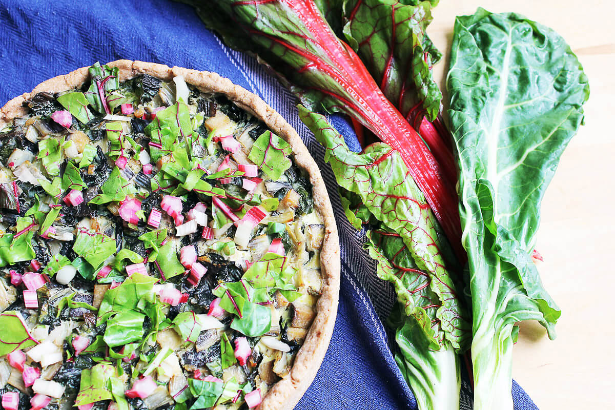 Vegan Swiss Chard Quiche