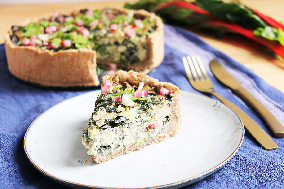 Vegan Swiss Chard Quiche