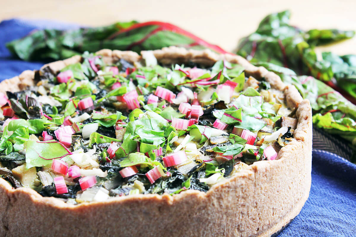 Vegan Swiss Chard Quiche