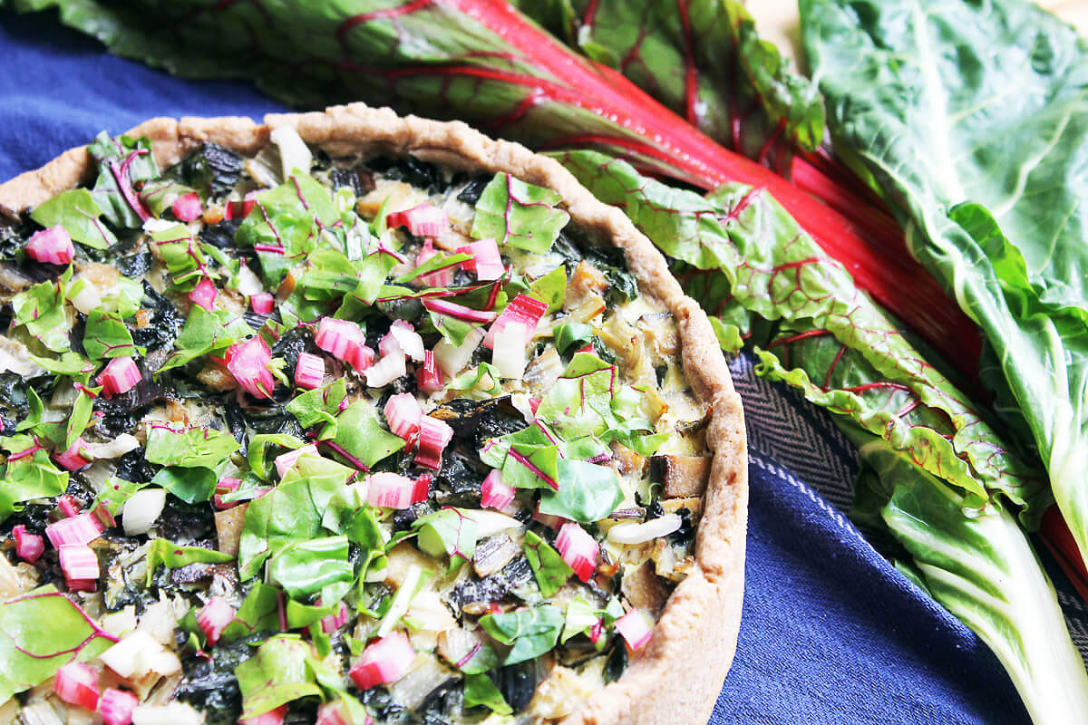 Vegan Swiss Chard Quiche