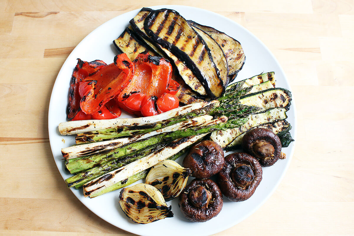 Grilled Vegetables with Spice Oil