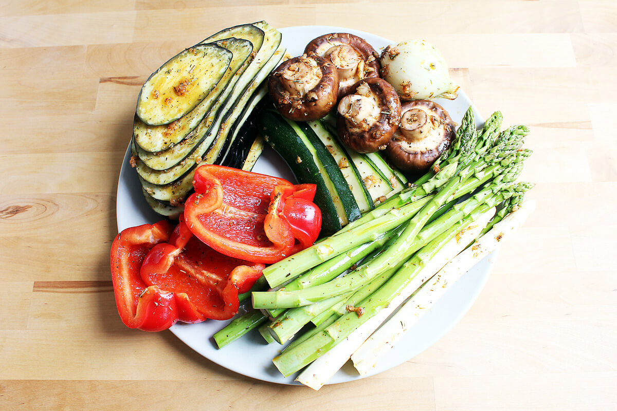 Grilled Vegetables with Spice Oil