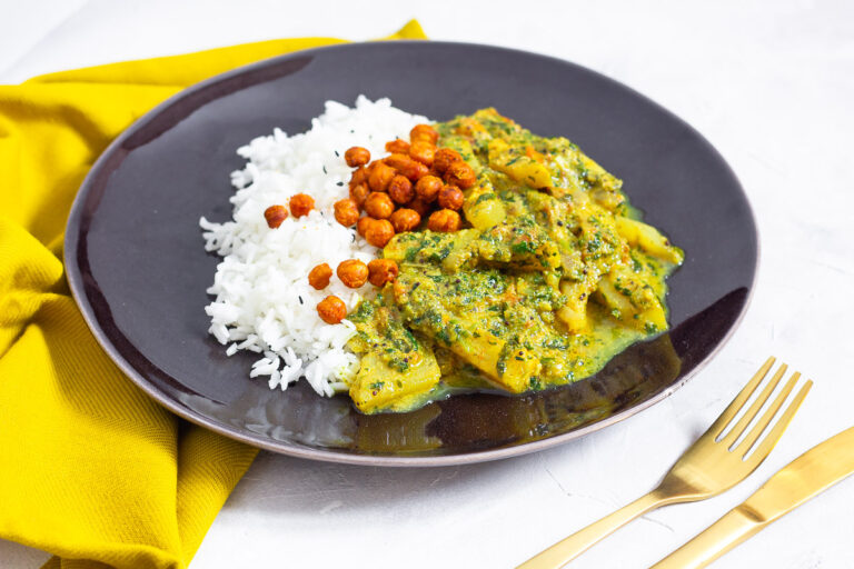 Kohlrabi-Curry mit gerösteten Kichererbsen - Cheap And Cheerful Cooking