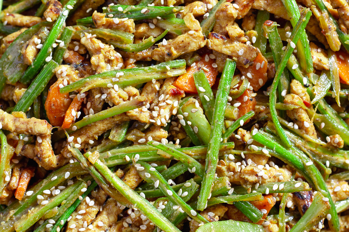 Sichuan Style Celery Tempeh Stir-Fry