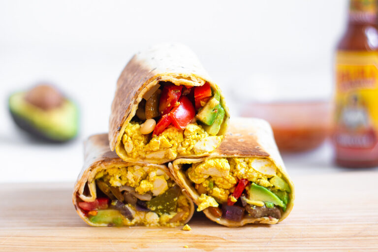 Veganer Frühstücks-Burrito