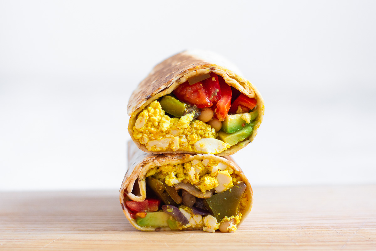 Veganer Frühstücks-Burrito