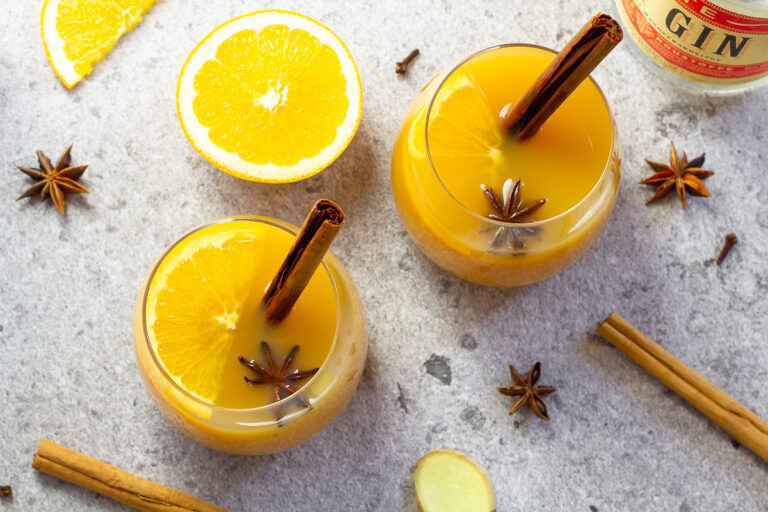 Mulled Gin with Orange and Apple