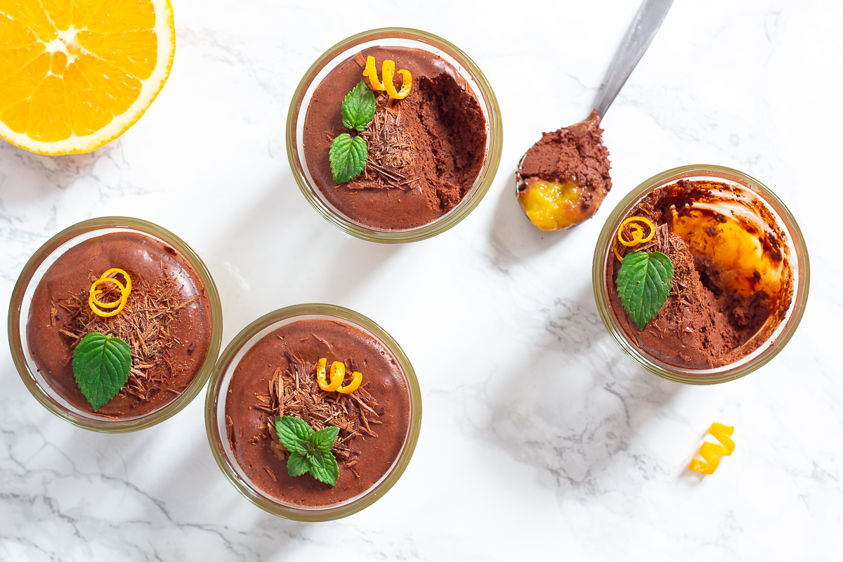 Vegan Chocolate Mousse with Orange