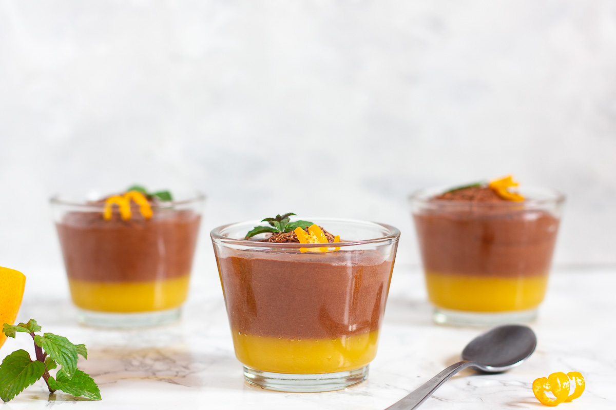 Vegan Chocolate Mousse with Orange