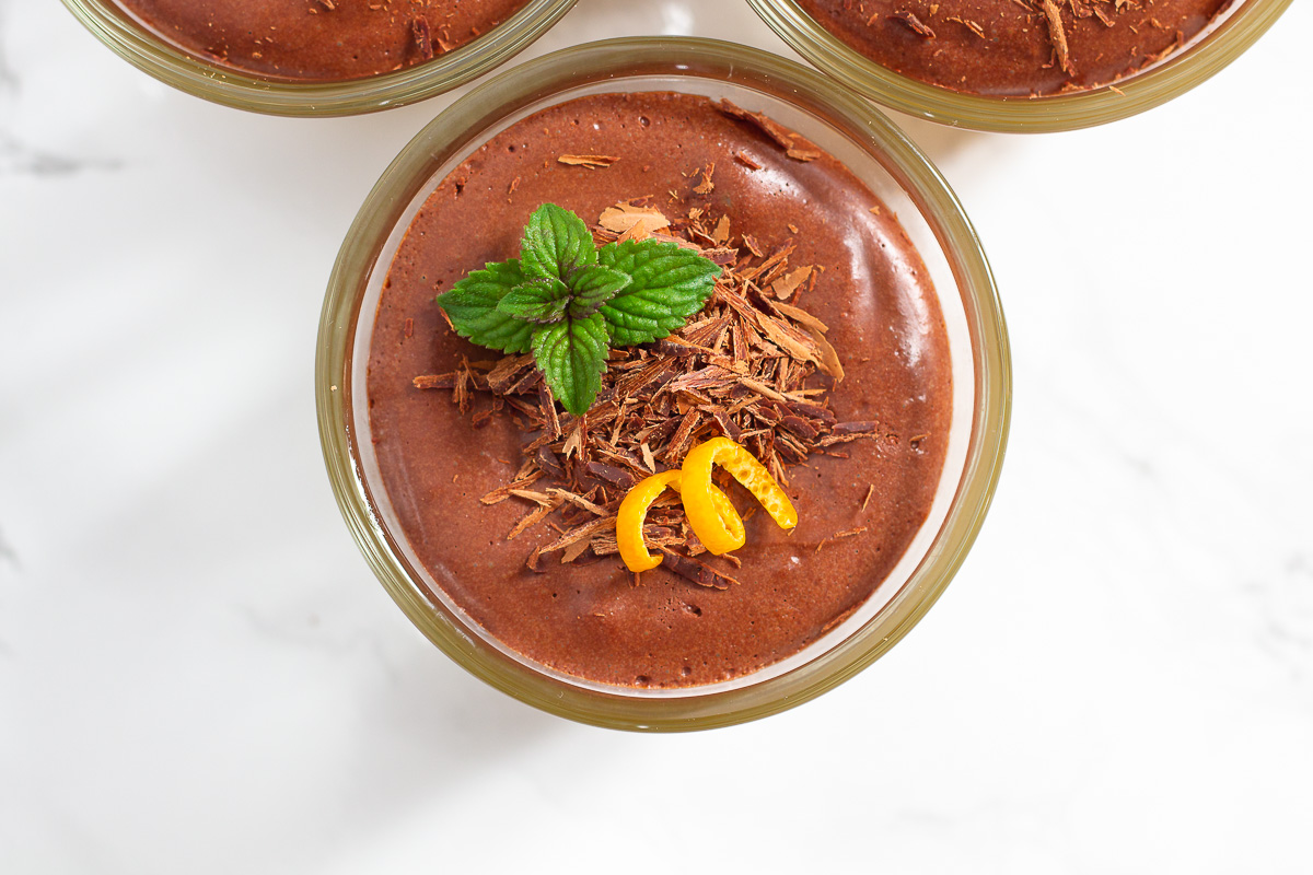 Vegan Chocolate Mousse with Orange