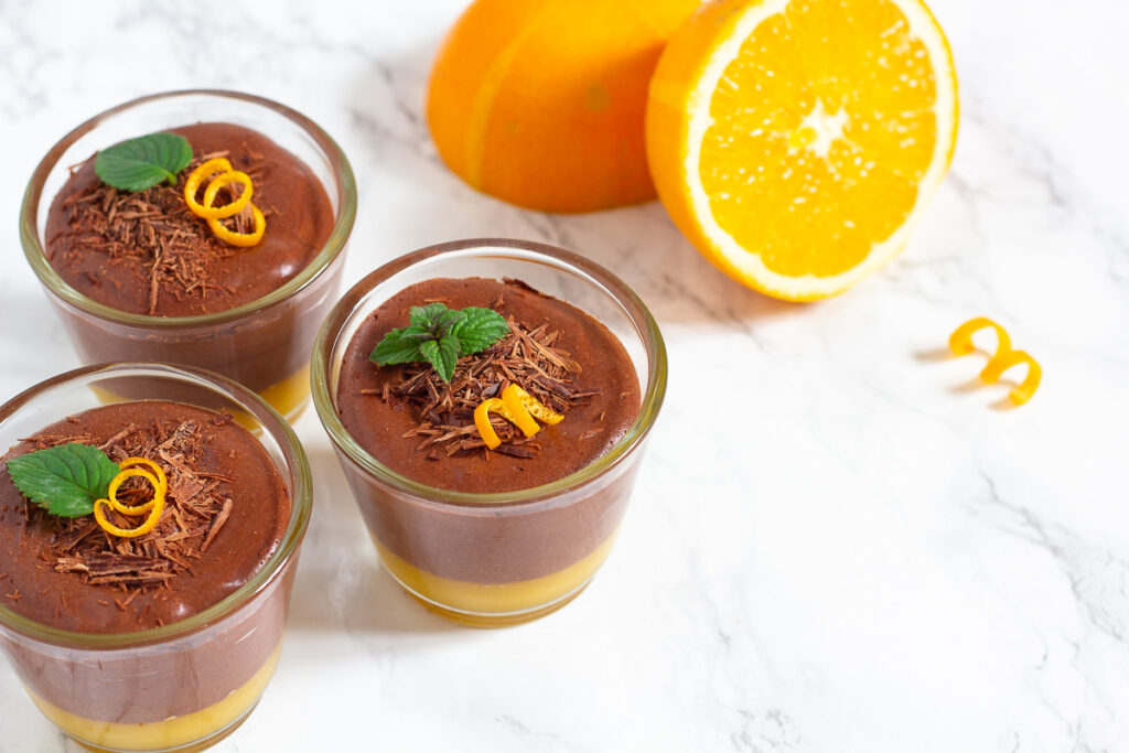 Vegan Chocolate Mousse with Orange - Cheap And Cheerful Cooking