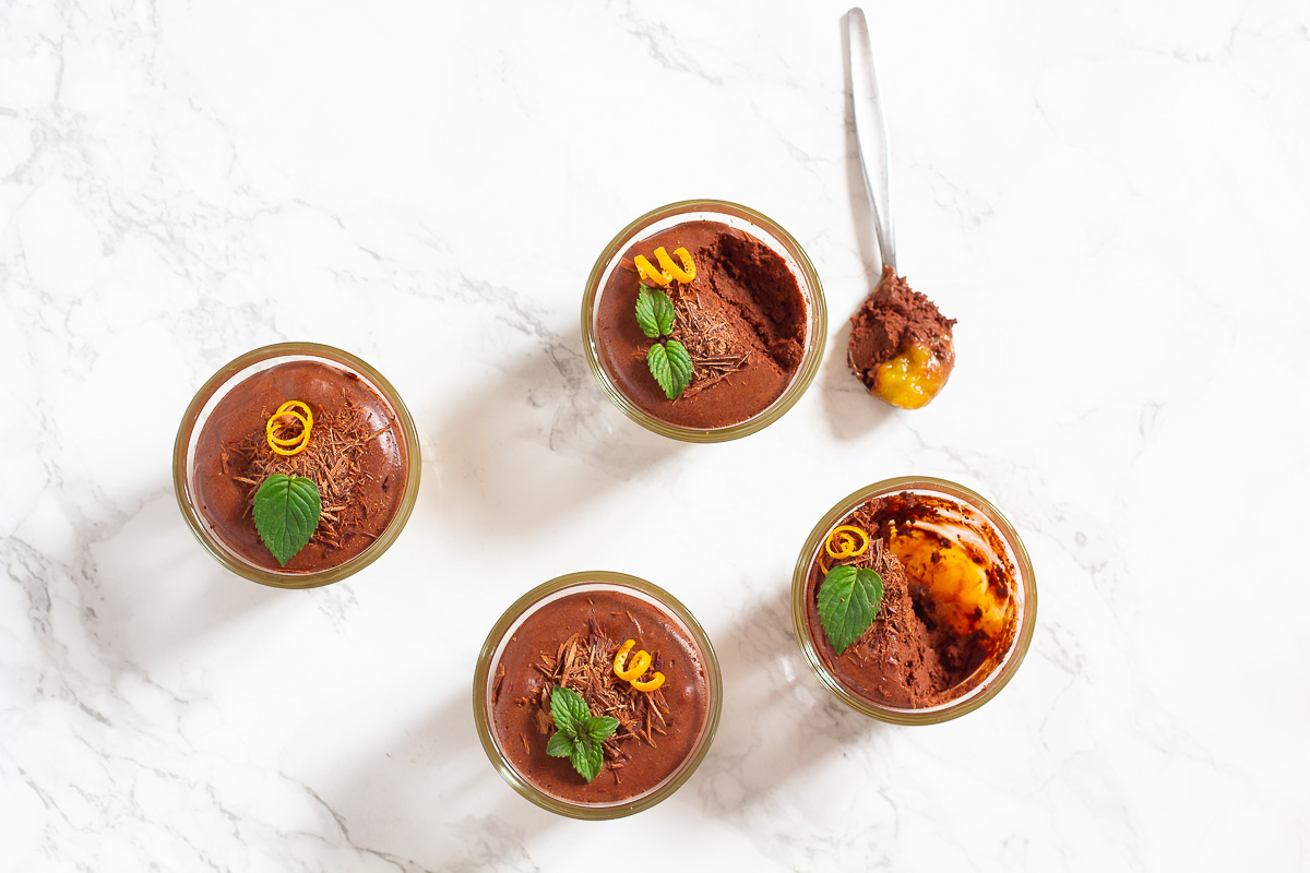 Vegan Chocolate Mousse with Orange