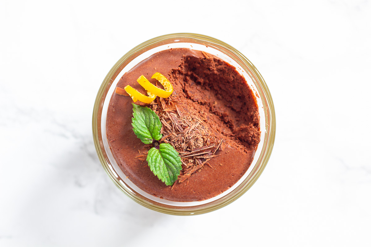 Vegan Chocolate Mousse with Orange